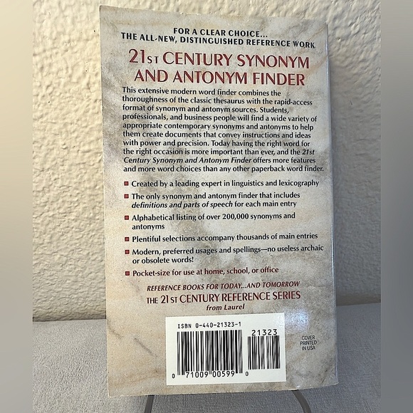 Synonym and Antonym Finder Book, 21st Century - Picture 3 of 14